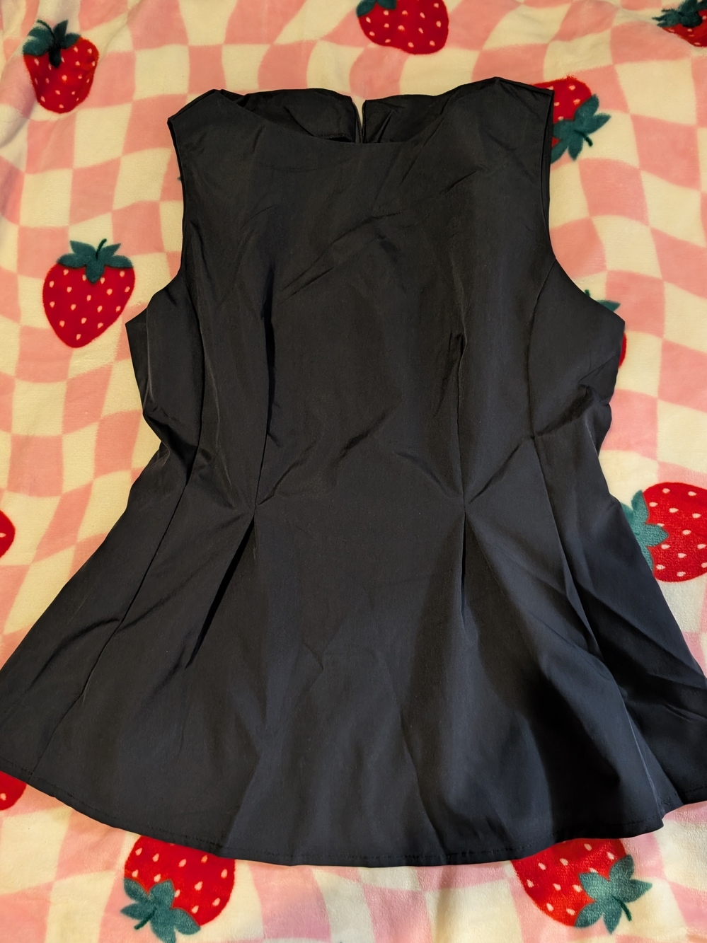 Rue21 Black Sleeveless Peplum Blouse